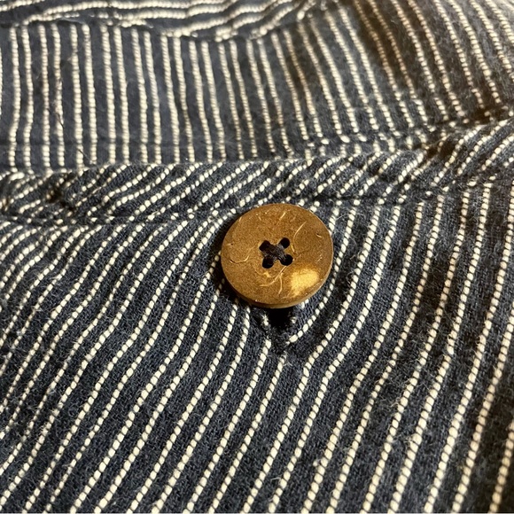 Free People Blue Rumours Yarn Dye Pants Size 0 - Picture 5 of 7